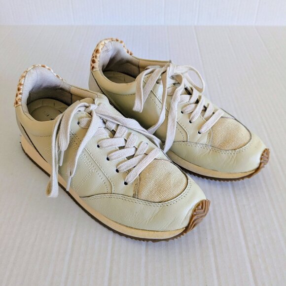 BIRDIES Women's Lace Up Sneakers Size 6.5 Cream - Picture 1 of 9